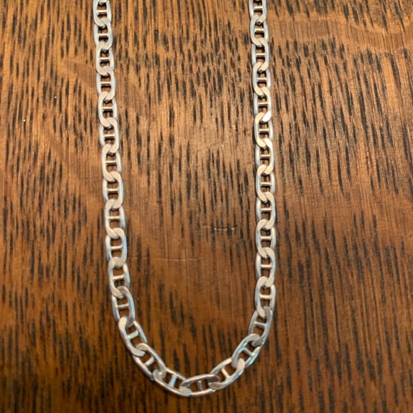 Sterling Silver Vintage Mariner’s or Anchor Chain Necklace - Picture 2 of 4